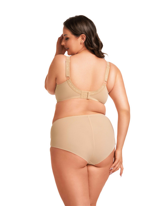 Σουτιέν Χωρίς Ενίσχυση για Μεγάλο Στήθος – Omena Beige